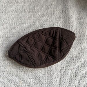 Quilted Brown Cosmetic Pouch Vera Bradley